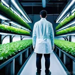 농업 데이터 마이닝 사례 - **Prompt 1: Precision Cultivation in a High-Tech Vertical Farm**
    An ultra-modern, clean vertical...