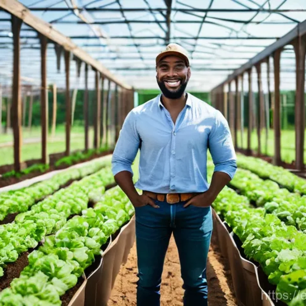 농업 사회적 기업 - Image Prompt 1: Cultivating Community and Empowerment in a Sustainable Farm**