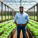 농업 사회적 기업 - Image Prompt 1: Cultivating Community and Empowerment in a Sustainable Farm**